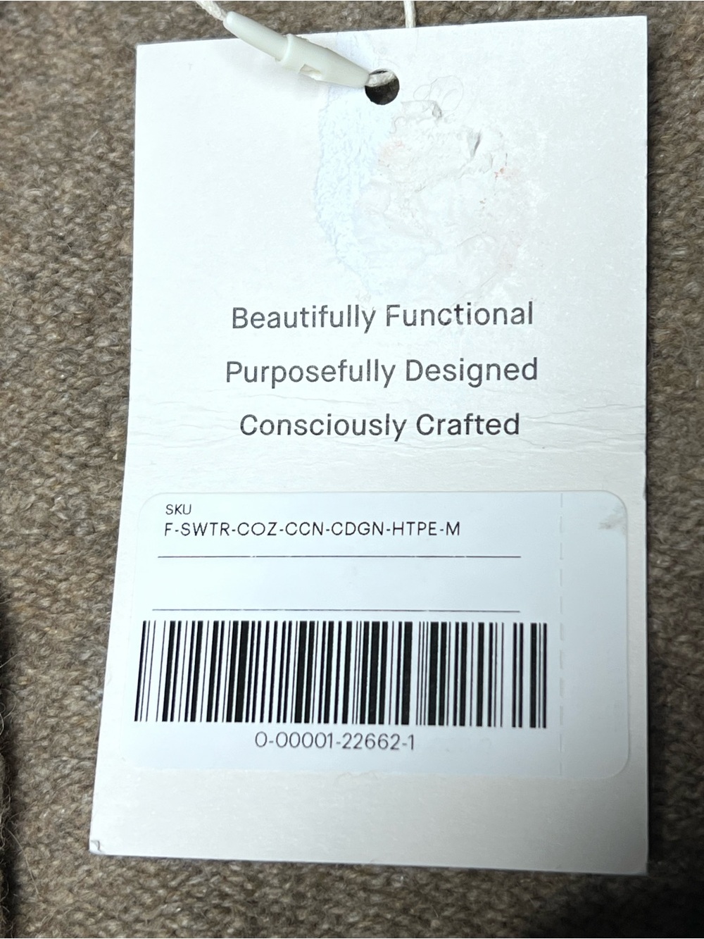 Everlane Heather Taupe The Cocoon Cardigan Plush Cotton Wool Alpaca Blend M NWT - Picture 16 of 16